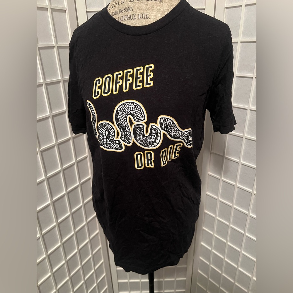 Black Graphic Tee with Bold Design